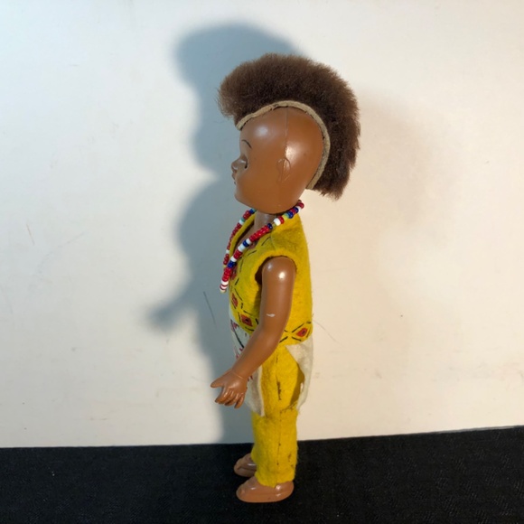 1950s Native American Doll W/Mohawk sleepy eyes 👀 - Picture 13 of 13